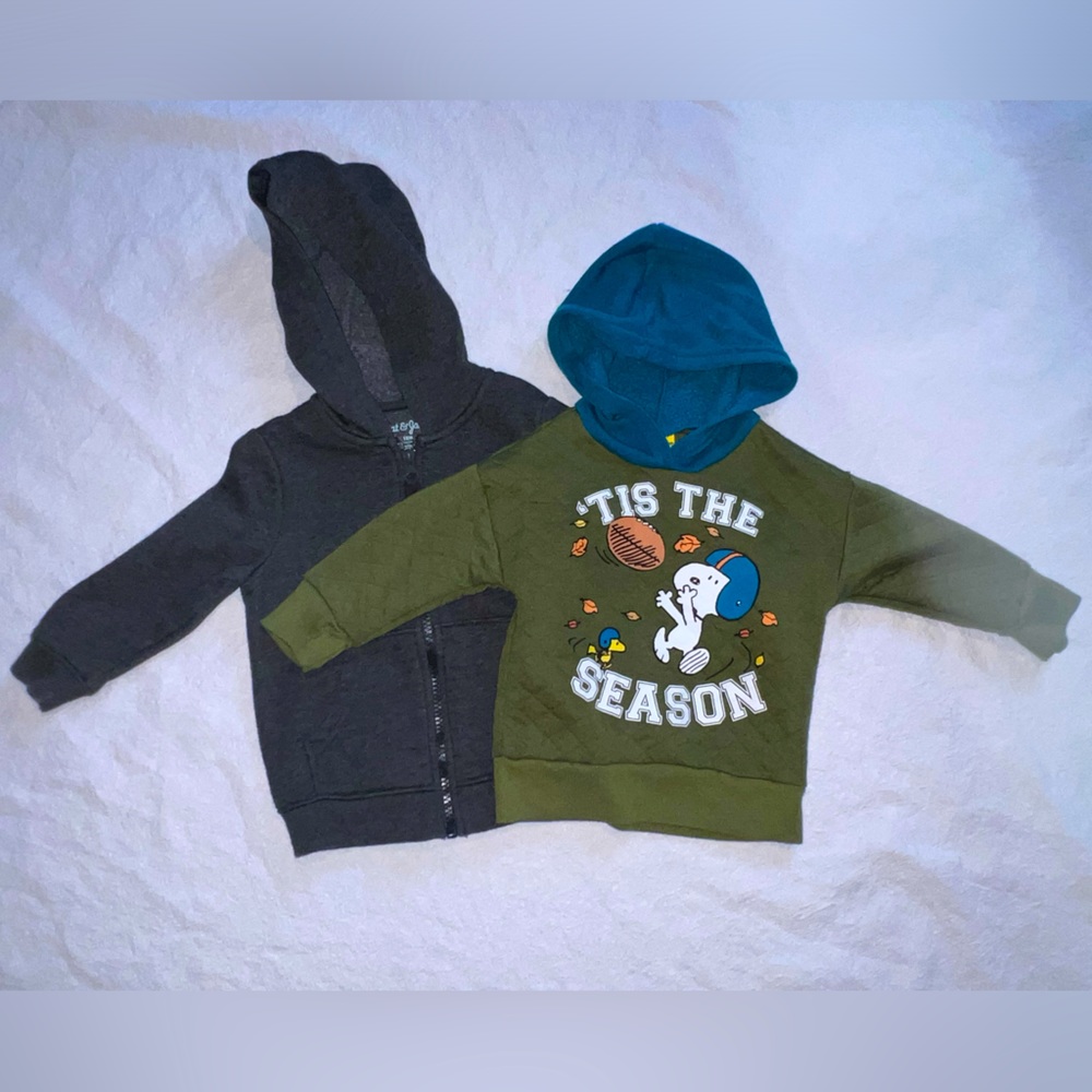 Cat & Jack hoodie 18 months 2 pack bundle